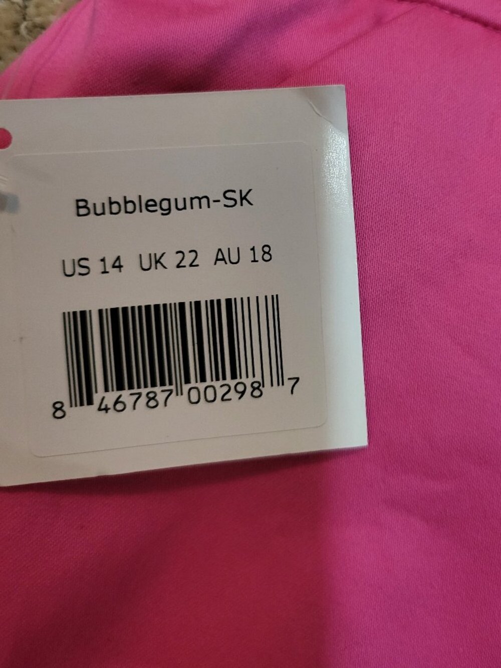 Loudmouth Ladies Barbie Pink Golf Skort NWT Size 14 Stretch Performance Skirt - Picture 6 of 6